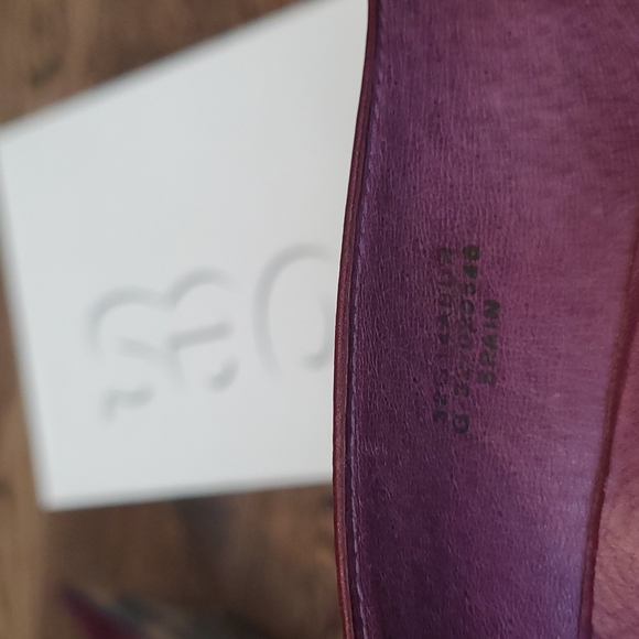 Topshop burgundy leather pointy-toe heels - Picture 7 of 7